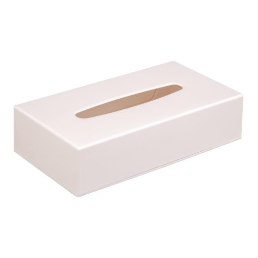 White Rectangular Tissue Holder (DA606)