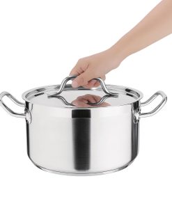 Nisbets Essentials Stainless Steel Stew Pot 5-6Ltr (DB254)