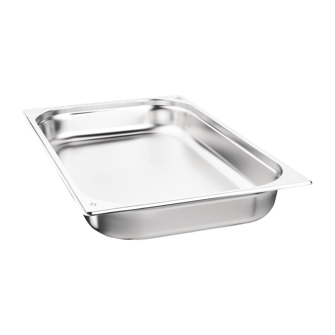 Nisbets Essentials Stainless Steel Gastronorm Tray 65mm Pack 3 (DB881)
