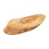 Utopia Rustic Olive Wood Platters 250mm Pack of 6 (DC118)