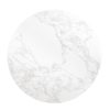 Bolero Round Marble Effect Tabletop White 600mm (DC300)