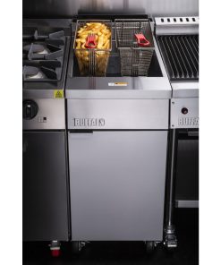 Buffalo Single Tank Twin Basket Freestanding Gas Fryer (DC319-N)