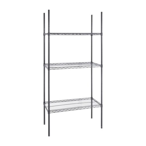 Nisbets Essentials 3 Tier Coated Shelving Unit 1820 x 915 x 457mm (DC819)