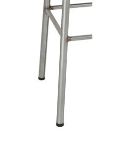 Bolero Galvanised Steel High Stools with Wooden Seatpad Pack of 4 (DE479)