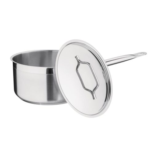 Nisbets Essentials Stainless Steel Saucepan 3000ml (DF671)