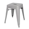 Bolero Bistro Galvanised Steel Low Stool Pack of 4 (DL875)