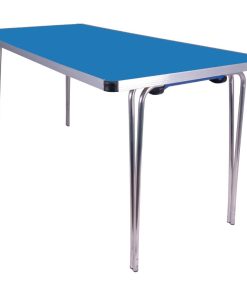 Gopak Contour Folding Table Blue 5ft (DM607)