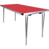 Gopak Contour Folding Table Red 5ft (DM697)