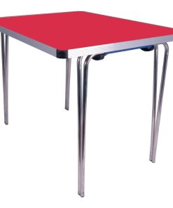 Gopak Contour Folding Table Red 3ft (DM698)