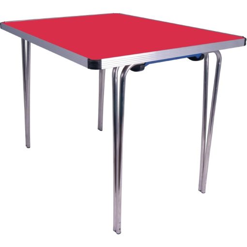 Gopak Contour Folding Table Red 3ft (DM698)