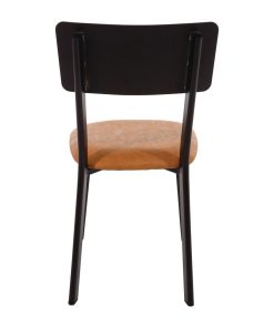 Bolero Metal and PU Side Chair Vintage Camel Pack 4 (DR300)