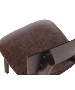 Bolero Metal and PU Side Chairs Vintage Mocha Pack 4 (DR301)
