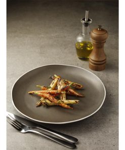 Olympia Chia Plates Charcoal 270mm Pack of 6 (DR814)