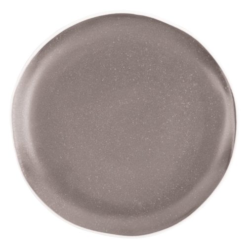 Olympia Chia Plates Charcoal 205mm Pack of 6 (DR815)