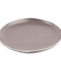 Olympia Chia Plates Charcoal 205mm Pack of 6 (DR815)