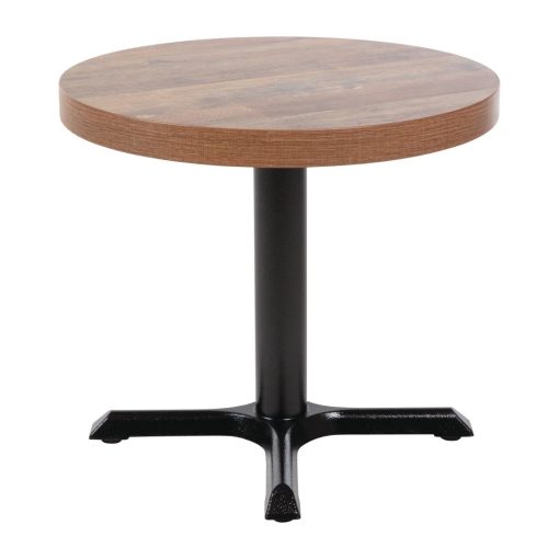 Bolero Pre-Drilled Round Table Top Urban Dark 600mm (DR822)