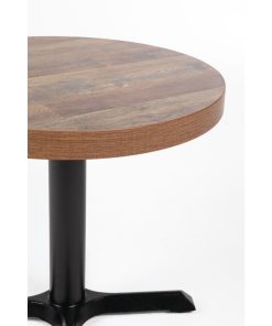 Bolero Pre-Drilled Round Table Top Urban Dark 600mm (DR822)