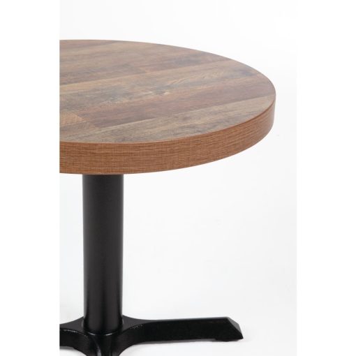 Bolero Pre-Drilled Round Table Top Urban Dark 600mm (DR822)