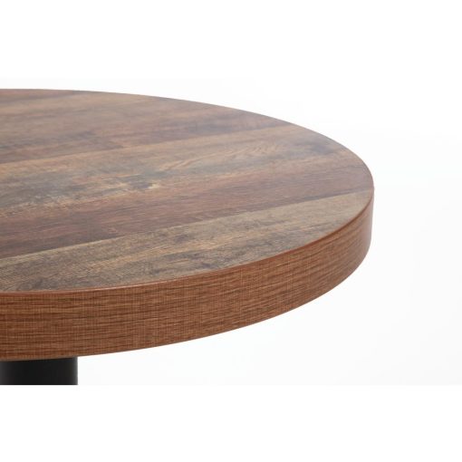 Bolero Pre-Drilled Round Table Top Urban Dark 600mm (DR822)