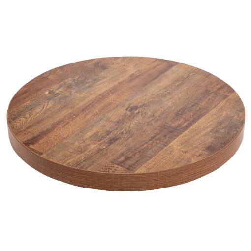 Bolero Pre-Drilled Round Table Top Urban Dark 600mm (DR822)