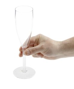 Olympia Kristallon Polycarbonate Champagne Flutes 210ml Pack of 12 (DS133)