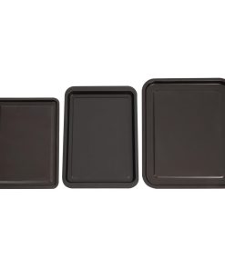 Nisbets Essentials Non Stick Baking Trays Pack of 3 (DW097)