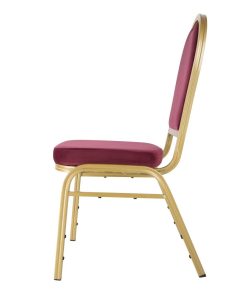 Bolero Regal Banquet Chairs Claret Pack of 4 (DY695)