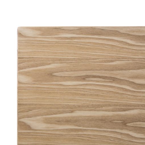 Bolero Pre-drilled Square Table Top Natural Ash Veneer 700mm (DY717)