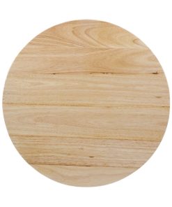 Bolero Pre-drilled Round Tabletop Natural 600mm (DY738)