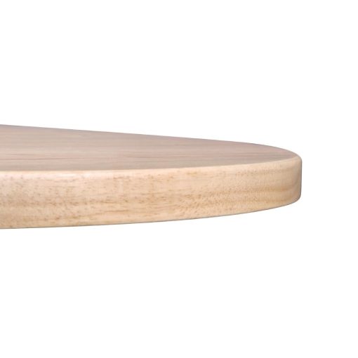 Bolero Pre-drilled Round Tabletop Natural 600mm (DY738)