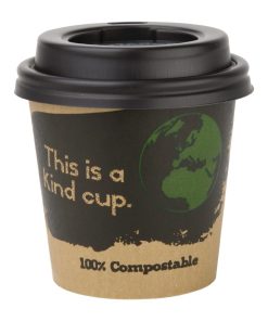 Fiesta Compostable Espresso Cup Lids 113ml - 4oz Pack of 1000 (DY983)