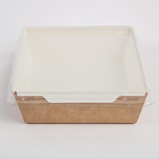 Colpac Fuzione Recyclable Paperboard Food Trays With Lid 1000ml - 35oz (FA376)