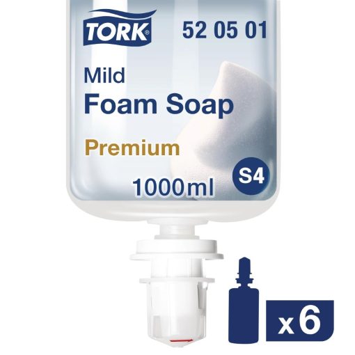Tork Perfumed Mild Foam Hand Soap 1Ltr Pack of 6 (FA711)