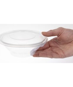 Faerch Contour Recyclable Deli Bowls With Lid 500ml - 17oz Pack of 200 (FB368)