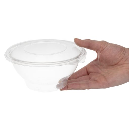 Faerch Contour Recyclable Deli Bowls With Lid 1000ml - 35oz Pack of 200 (FB370)