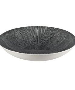 Churchill Studio Prints Agano Coupe Bowls Black 248mm Pack of 12 (FC104)