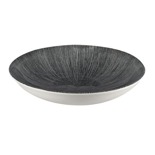 Churchill Studio Prints Agano Coupe Bowls Black 248mm Pack of 12 (FC104)