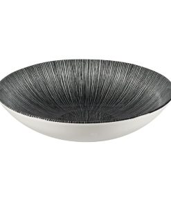 Churchill Studio Prints Agano Coupe Bowls Black 182mm Pack of 12 (FC105)