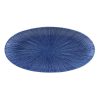 Churchill Studio Prints Agano Oval Chefs Plates Blue 299 x 150mm Pack of 12 (FC113)