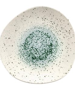 Churchill Studio Prints Mineral Green Centre Organic Round Plates 286mm Pack of 12 (FC120)