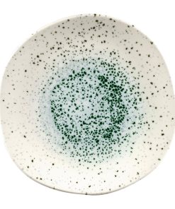 Churchill Studio Prints Mineral Green Centre Organic Round Plates 264mm Pack of 12 (FC121)