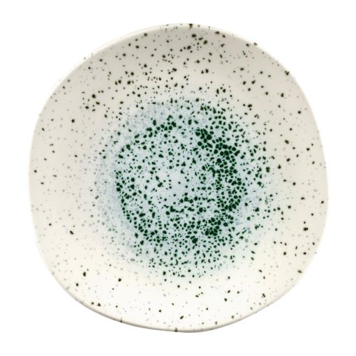 Churchill Studio Prints Mineral Green Centre Organic Round Plates 264mm Pack of 12 (FC121)