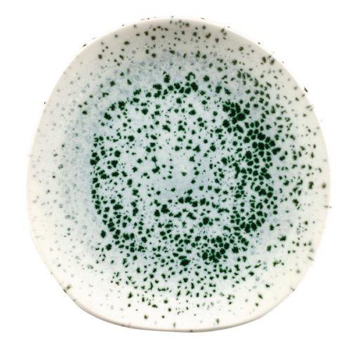 Churchill Studio Prints Mineral Green Centre Print Organic Round Plates 186mm Pack of 12 (FC123)