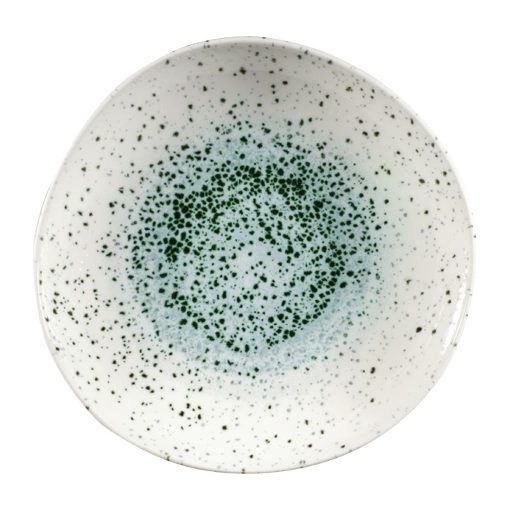 Churchill Studio Prints Mineral Green Centre Organic Round Bowls 253mm Pack of 12 (FC124)