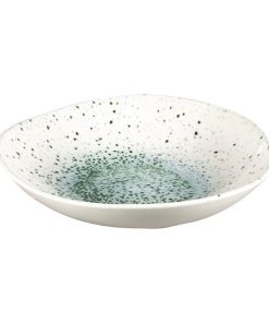 Churchill Studio Prints Mineral Green Centre Organic Round Bowls 253mm Pack of 12 (FC124)