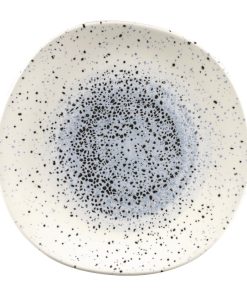 Churchill Studio Prints Mineral Blue Centre Organic Round Plates 286mm Pack of 12 (FC125)