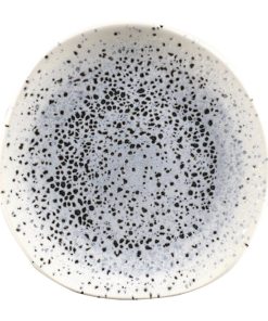 Churchill Studio Prints Mineral Blue Centre Organic Round Plates 186mm Pack of 12 (FC128)