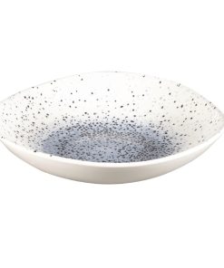 Churchill Studio Prints Mineral Blue Centre Organic Round Bowls 253mm 1-1Ltr Pack of 12 (FC129)