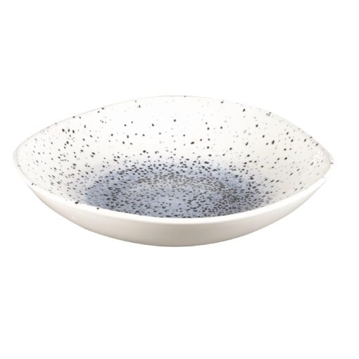 Churchill Studio Prints Mineral Blue Centre Organic Round Bowls 253mm 1-1Ltr Pack of 12 (FC129)