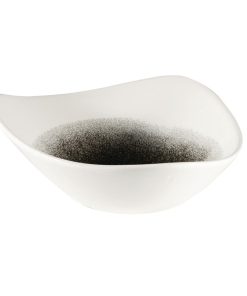 Churchill Studio Prints Raku Triangle Bowls Quartz Black 185mm 370ml Pack of 12 (FC134)